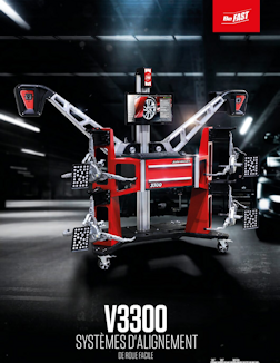 brochure for the v3300 wheel aligner